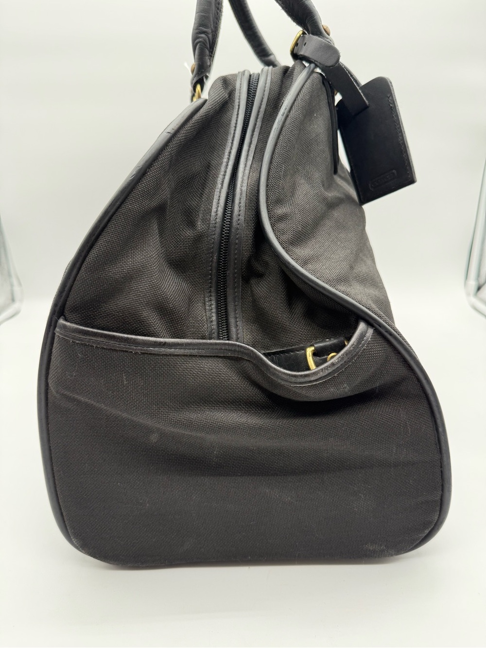 COACH WEEKENDER TRAVEL DUFFLE BLACK - Picture 4 of 12